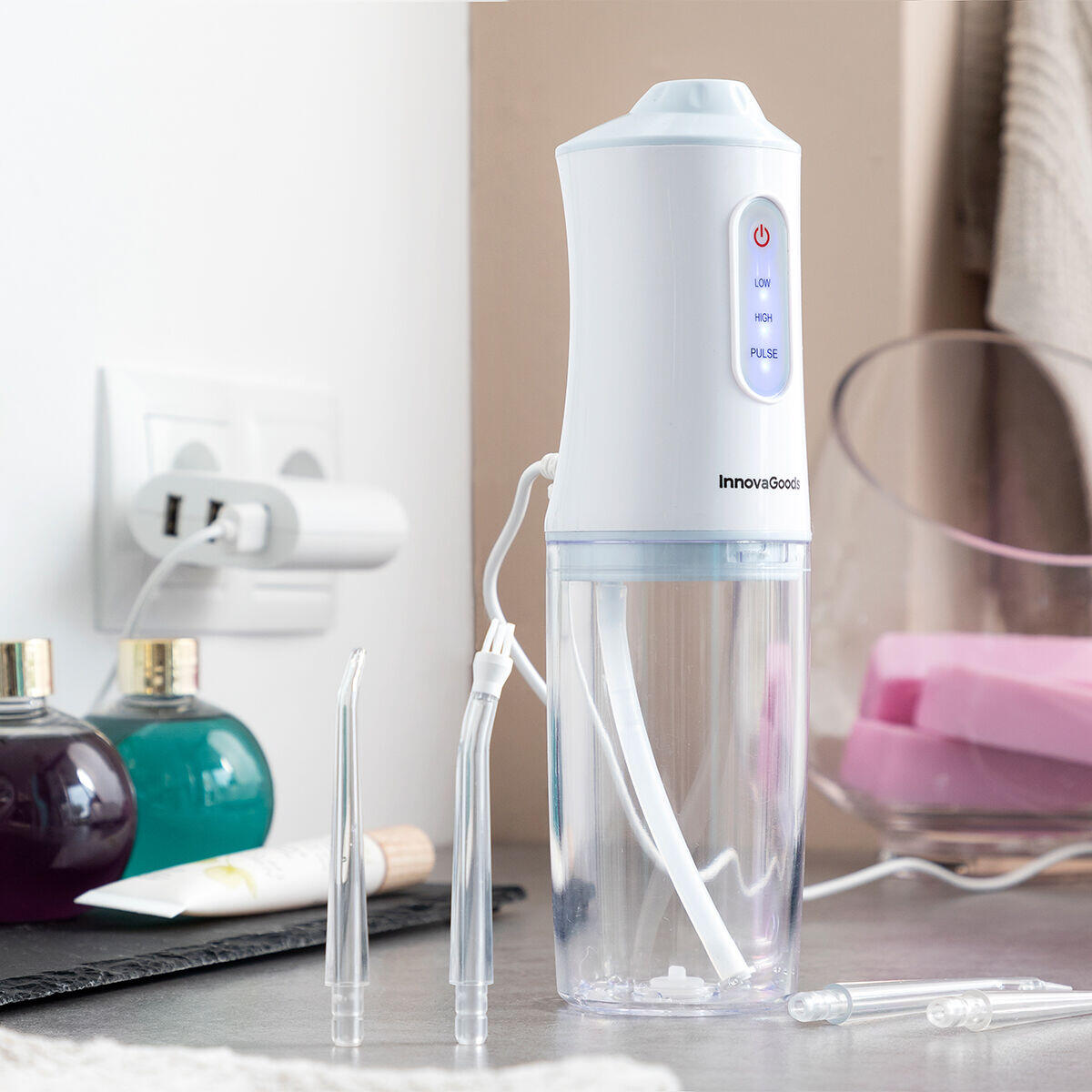 IRRIGADOR DENTAL RECARGABLE PORTATIL