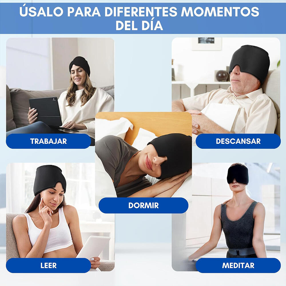 GORRO TERAPÉUTICO DE GEL – ALIVIO INSTANTÁNEO PARA MIGRAÑAS Y DOLOR DE CABEZA