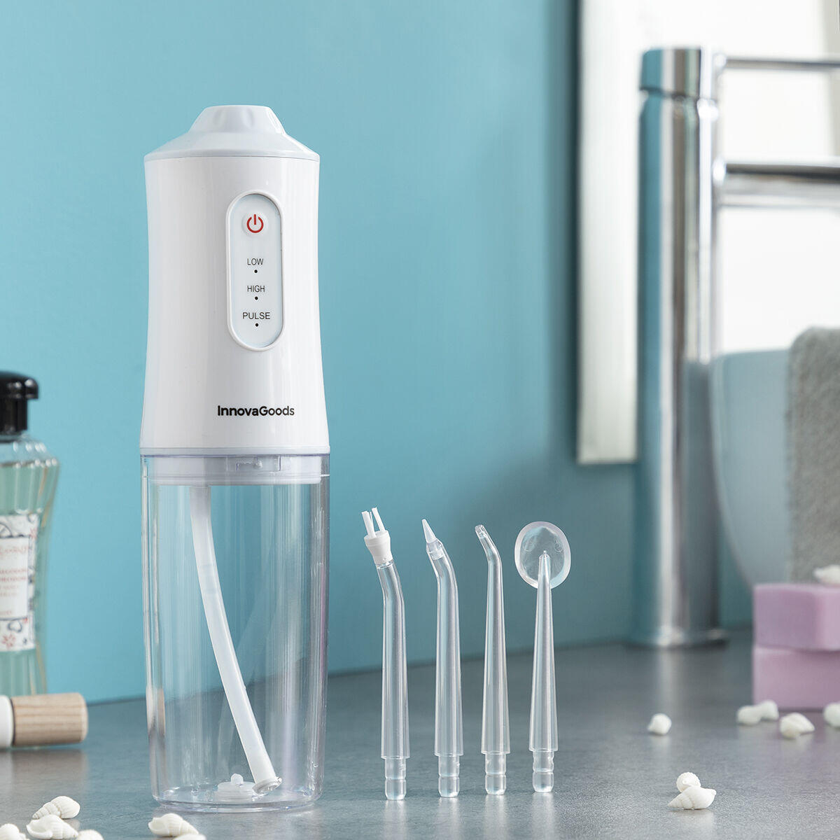IRRIGADOR DENTAL RECARGABLE PORTATIL