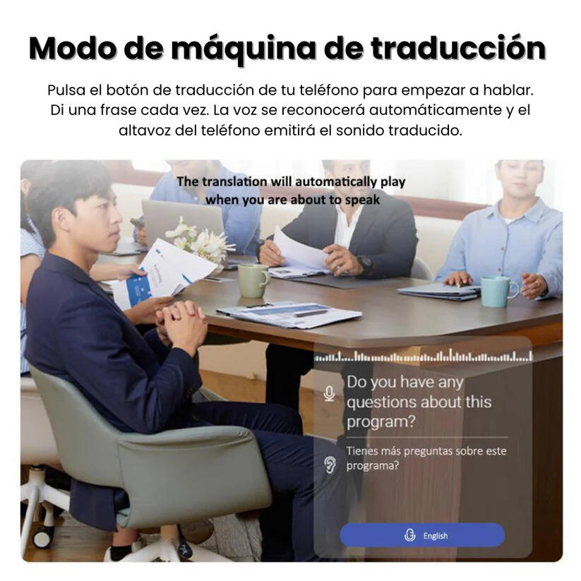 AURICULARES TRADUCTORES INSTANTANEOS EN TIEMPO REAL TX5
